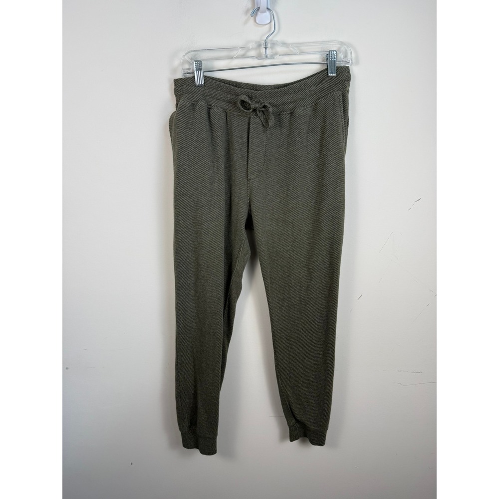Faherty Legend Sweatpant Mens Medium Olive Melange Twill Jogger MBC0060-OMT